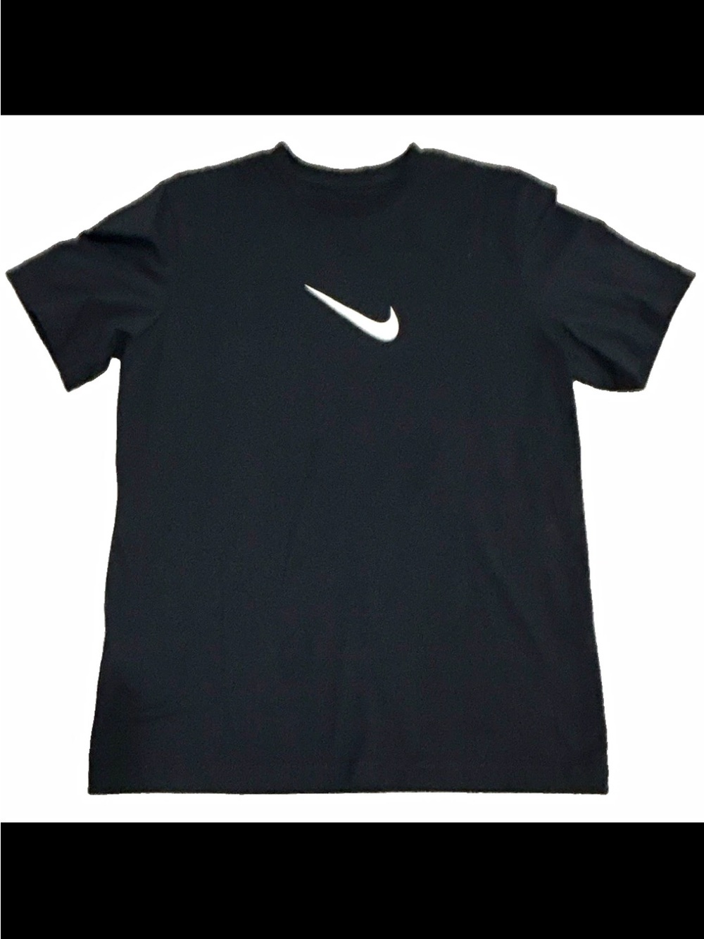Giannis Nike Black T-Shirt with White Swoosh Logo